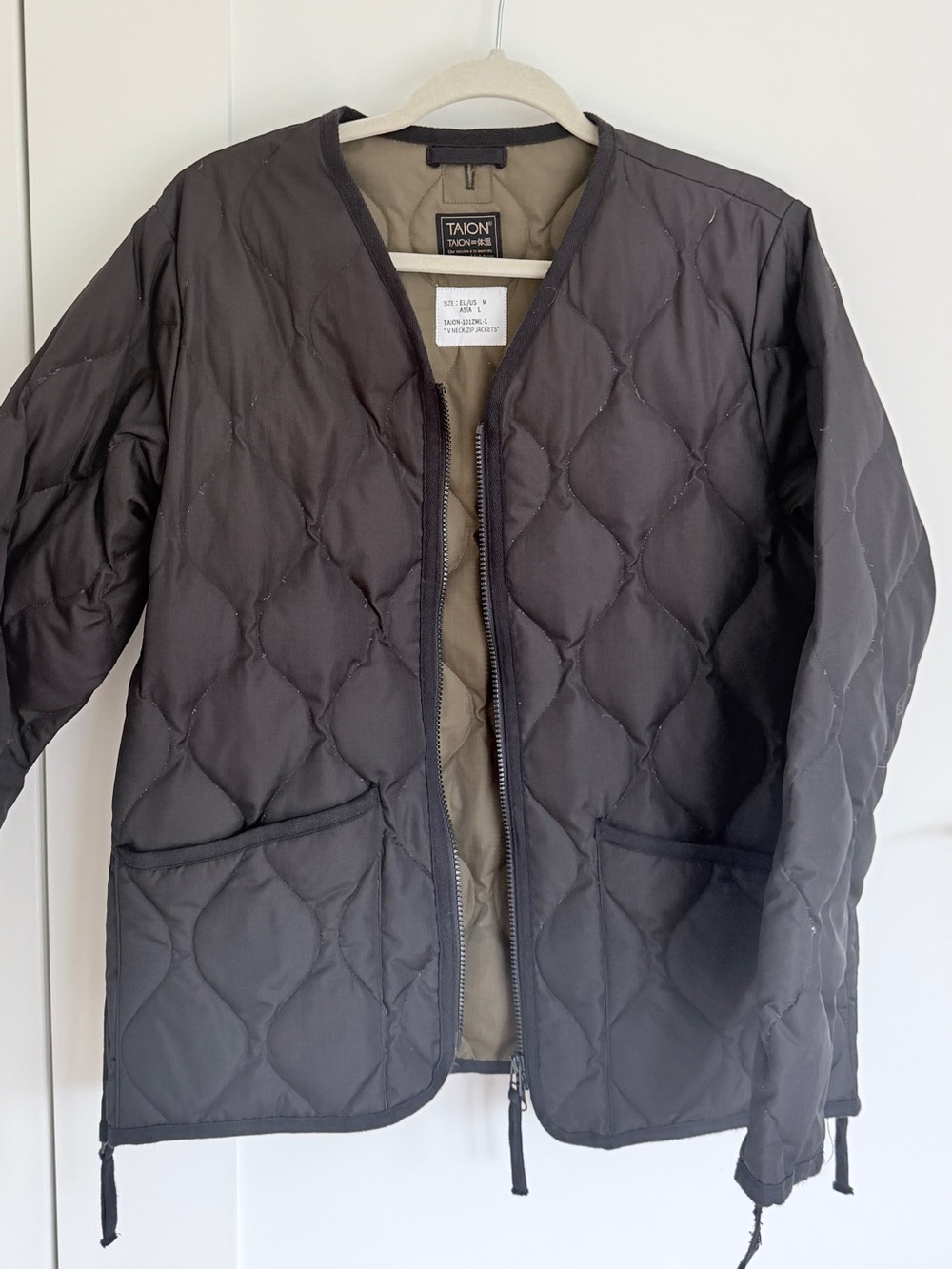 Tai Quilted Puffer Jacket in Dark Brown